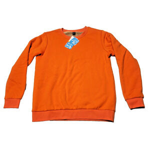 Orange Crewneck Pullover Sweatshirt - Classic Casual